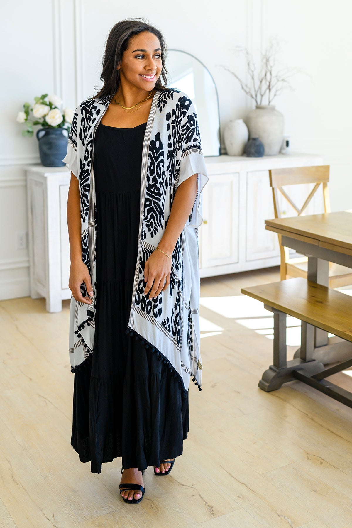 Classically Cool Tiered Maxi Dress